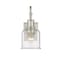 Z-Lite Bryant 1 Light Wall Sconce, Brushed Nickel And Clear Seedy 734-1S-BN - alternate 4